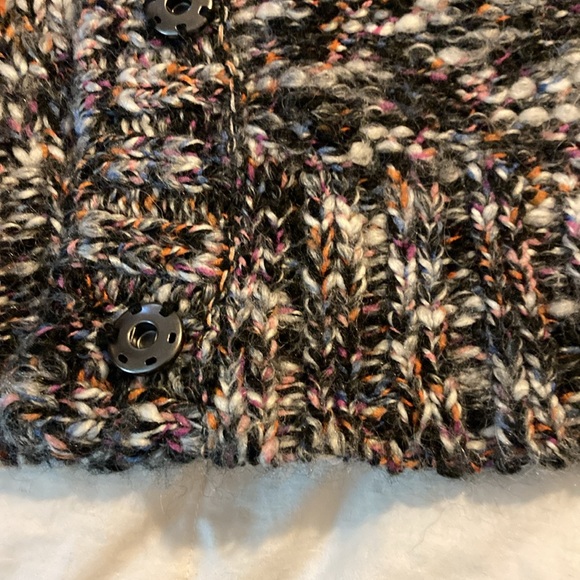 RACHEL Rachel Roy MultiColor Wool/Alpaca Blend Snap Sweater S - Picture 12 of 12